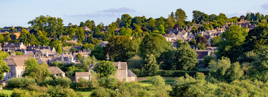 View of the historical town of Burford