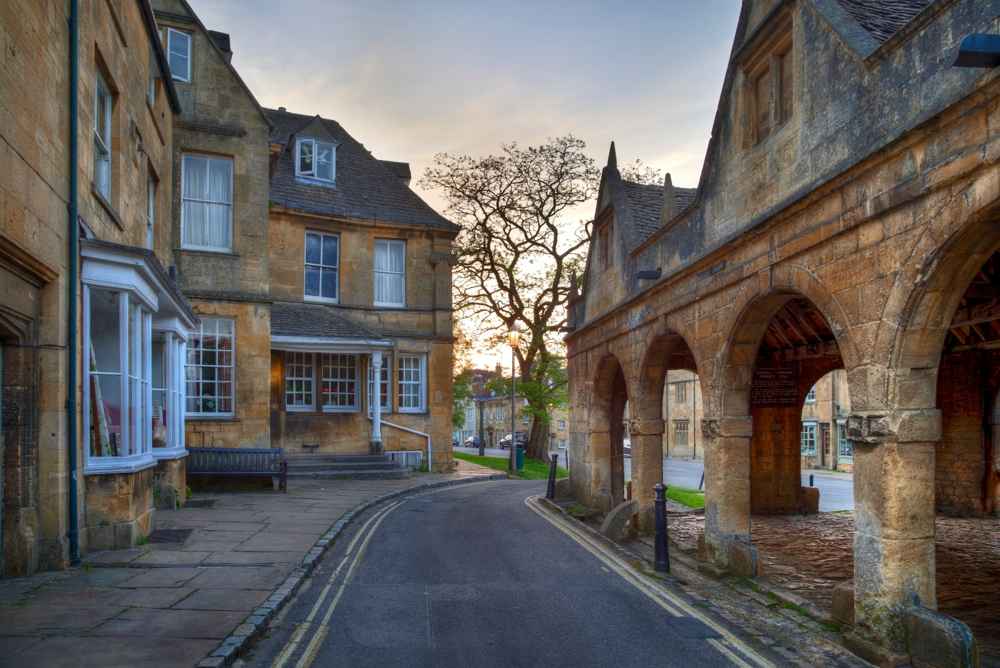 The Old Market Hall at Chipping Campden, Gloucestershire, England.