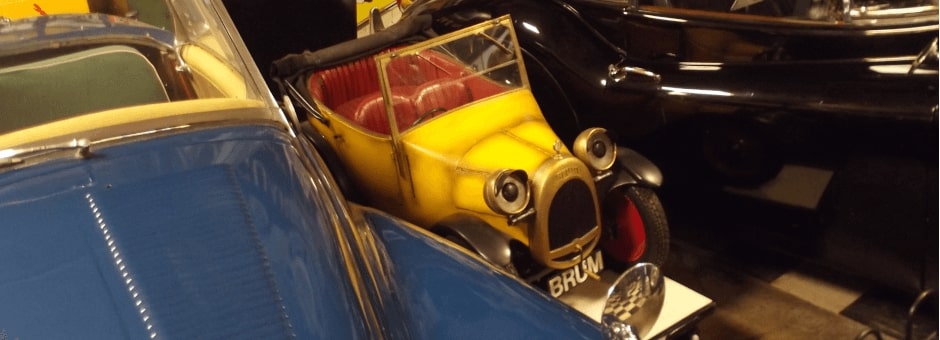 TV superstar Brum at The Cotswold Motoring Museum