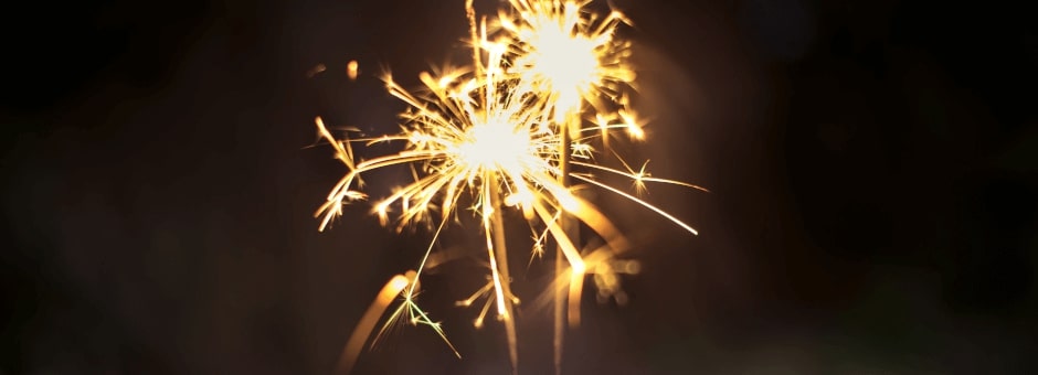 Sparklers and fireworks at The Battle Proms at Blenheim Palace