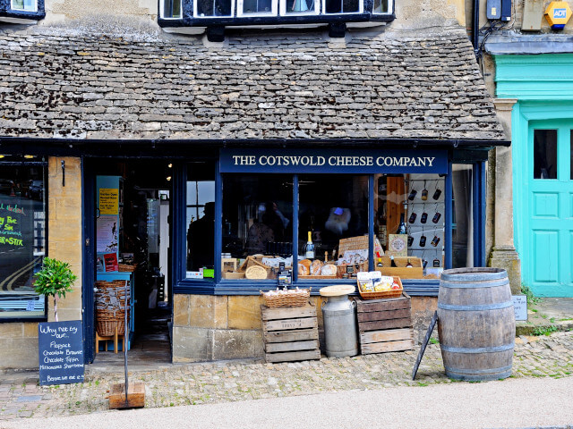 The Cotswold Cheese Company shop front in Burford