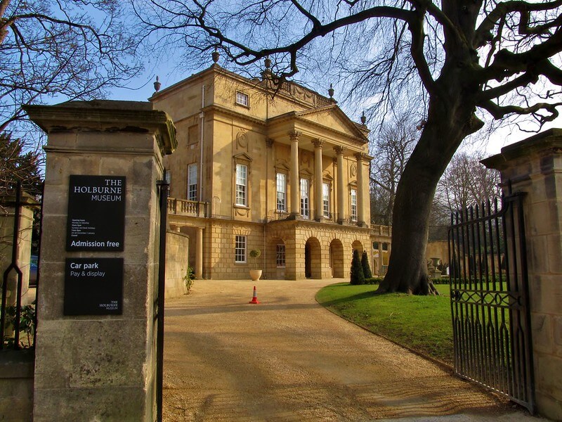 A photo from the driveway of the Holburne Museum in Bath