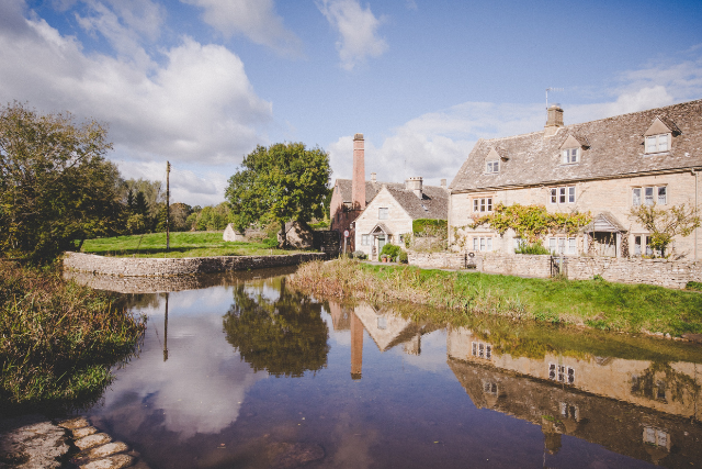 Cottage over the river in Lower Slaughter